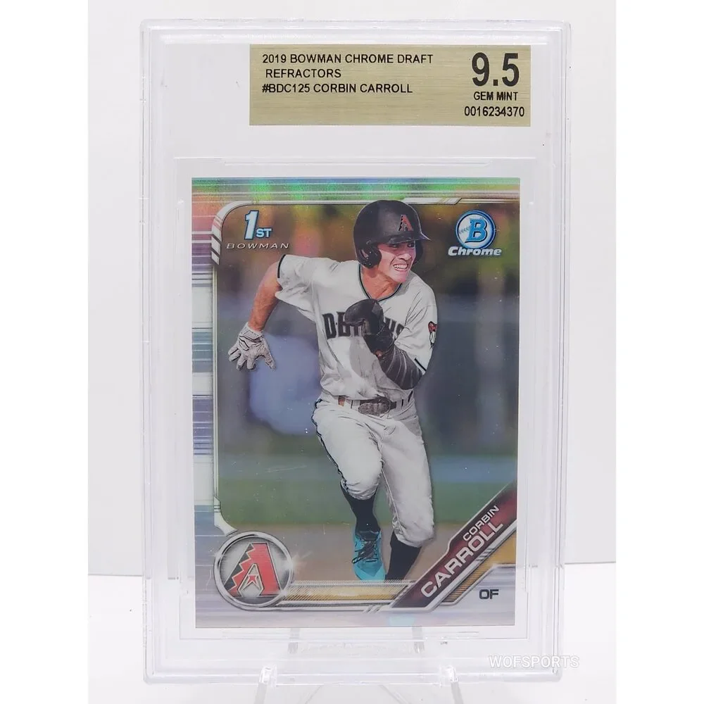 2019 Bowman Chrome Corbin Carroll Rookie #BDC-125 Diamondbacks Gem Mint 9.5